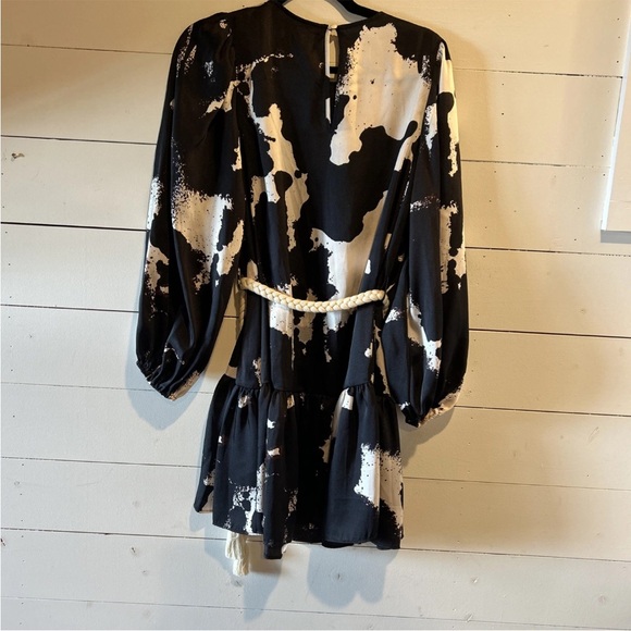 Alexis Monochrome Splatter Dress - Picture 2 of 6